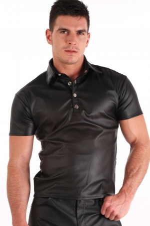 polo faux cuir